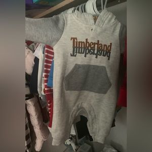 Newborn comfy thick timberland outfit worn once